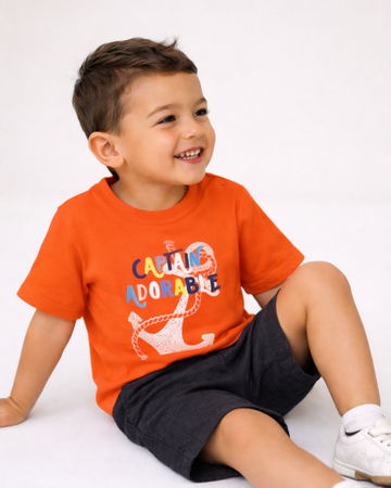 LUAY 100% Cotton Based Baby Boy & Girls Clothing Set Short Sleeve Kids Clothes Boys & Girls Toddler Short Set.