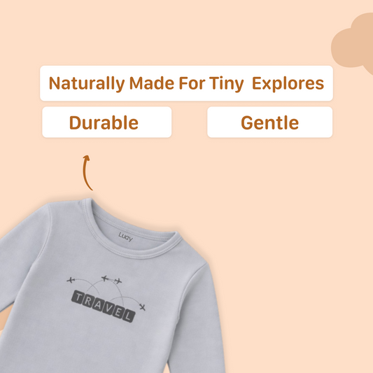LUAY Unisex 100% Bamboo based Ultra-Soft fabric Onesies _Pack of 3