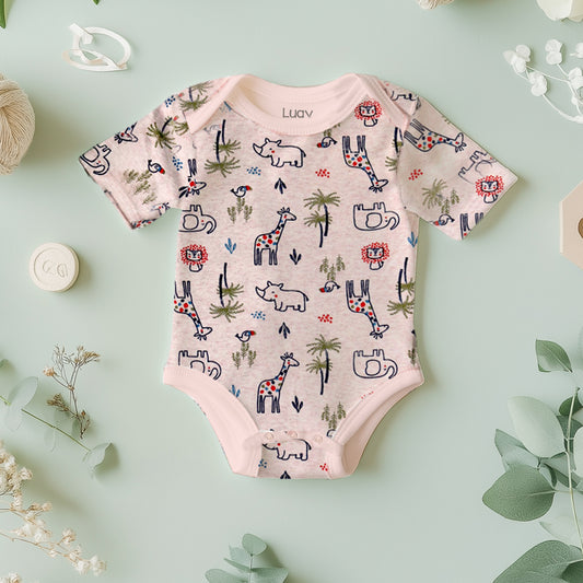 LUAY 100% Cotton Based Onesies | Sleepsuits| Night Suits|Jumpsuit | Wondersuit for Baby Boys & Baby Girls, New-Born, infants,Toddlers_ Including Vibrant Pattren & Colors Create festive look