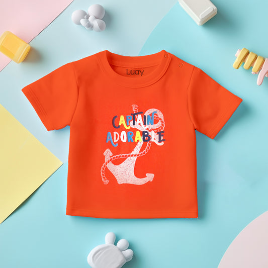 LUAY 100% Cotton T-Shirts for Boys & Girls Festive Short Sleeve Styles in Vibrant Colors and Patterns for Kids and Toddlers_Regular Fit