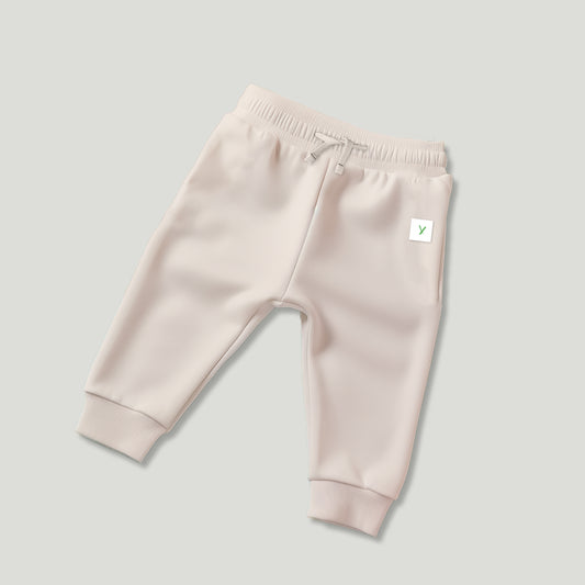 LUAY Unisex 100% Bamboo based Ultra-Soft fabric Sweat Pant_Cream