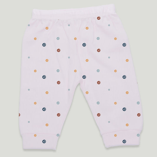 LUAY Unisex 100% Bamboo based Ultra-Soft fabric Ribbed Pant_Butter Cream