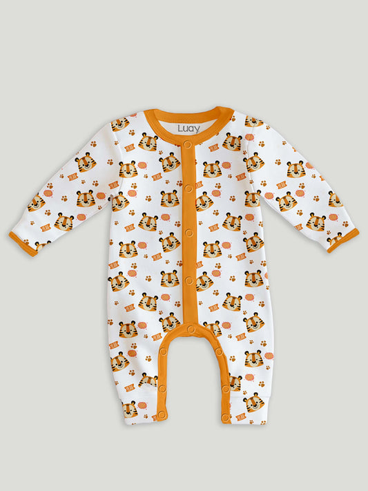 LUAY 100% Cotton Full Sleeves Printed Baby Romper,Bodysuit Jumpsuit for Baby Girls & Baby Boy